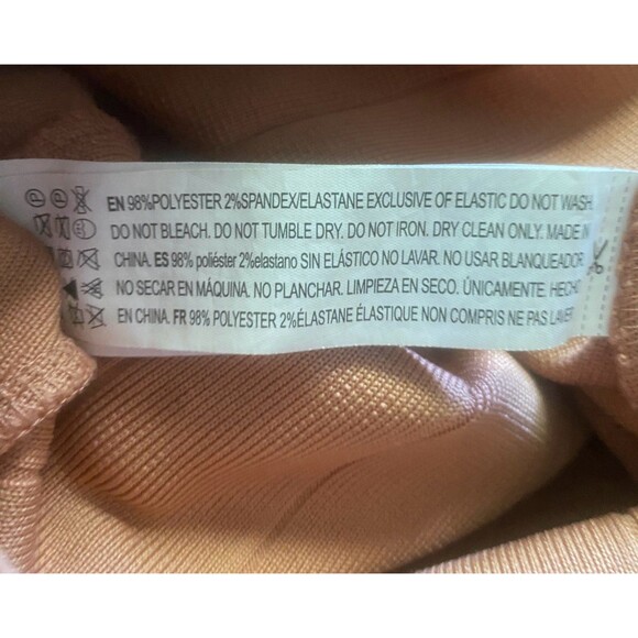 Forever 21 SMALL tan bandage style date night bodysuit onesie w/ collar NWOT - Picture 4 of 9